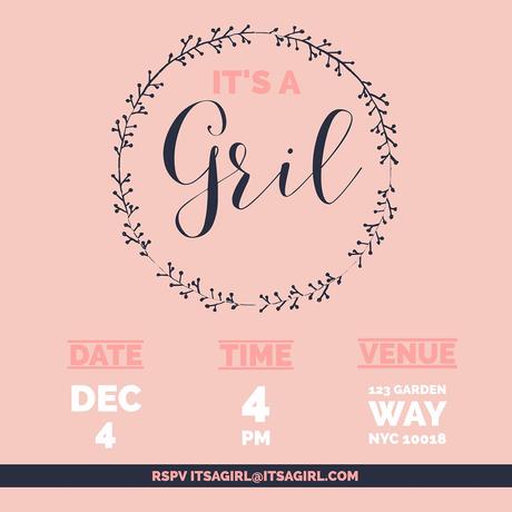 Baby Shower Invitations For Baby Girl