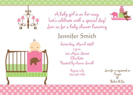 Baby Shower Invitations For Baby Girl