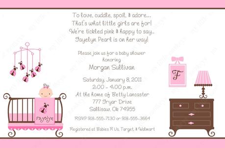 Baby Shower Invitations For Baby Girl