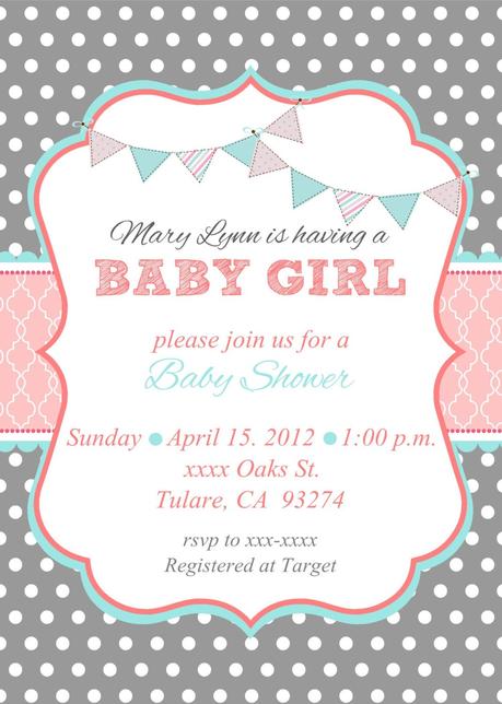 Baby Shower Invitations For Baby Girl