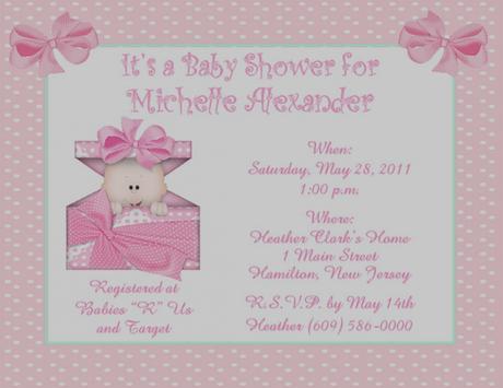 Baby Shower Invitations For Baby Girl