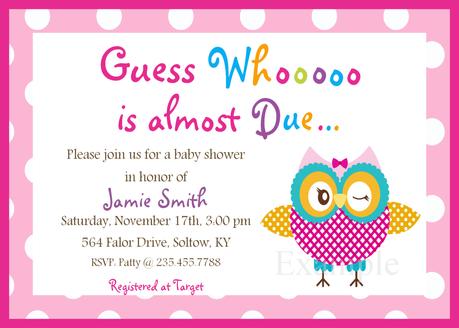 Baby Shower Invitations For Baby Girl