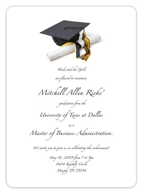 Graduation Party Invitations Templates Free