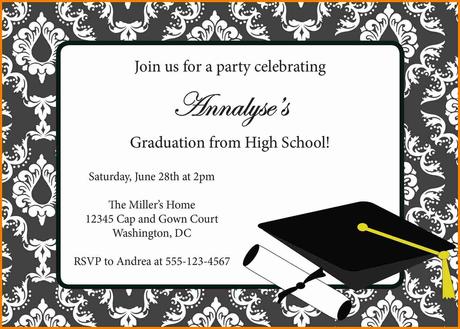 Graduation Party Invitations Templates Free