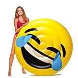 Image: Floatie Kings LOL Emoji Pool Float | Giant Premium Inflatable Raft | Take it it to the beach, river, lake or just relax in a pool!