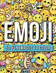 Image: Emoji: A Coloring Book with 50+ Fun, Easy, and Hilarious Coloring Pages Emoji Gifts for Relaxation, by Jade Summer (Author). Publisher: CreateSpace Independent Publishing Platform (March 17, 2017)