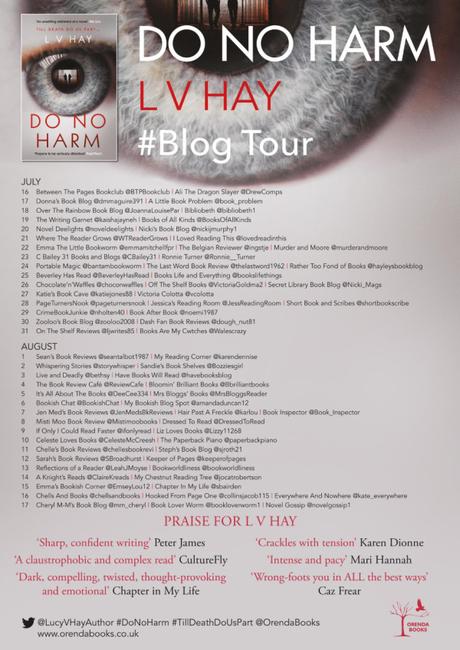 Blog Tour – Do No Harm by L V Hay