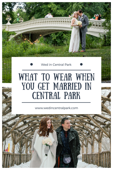 What to Wear When You Get Married in Central Park