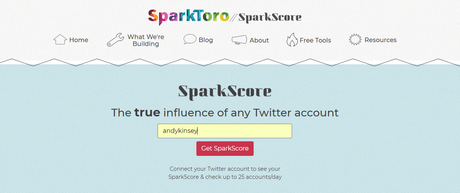 SparkScore the New FREE Tool measuring Twitter Influence