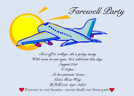 Farewell Party Invitation Email - Paperblog