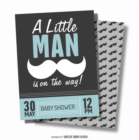 Hipster Baby Shower Invitations