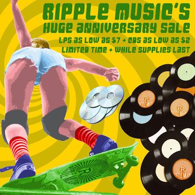 Ripple Music's Huge 8 Year Anniversary Sale! Lowest Prices Ever on Vinyl, CD's and More!