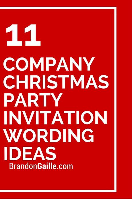 Corporate Party Invitation Wording Ideas