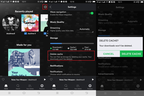 How to Clear Spotify Cache and Not Downloads to Reclaim Phone Storage clear spotify cache music