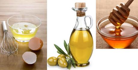 Olive Oil, Honey and Egg for hair