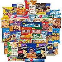 Image: Cookies Chips, and Candies | Snacks Variety Pack | Bulk Sampler Assortment | Care Package 40 Count