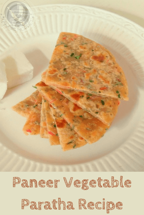 Paneer Vegetable Paratha Recipe