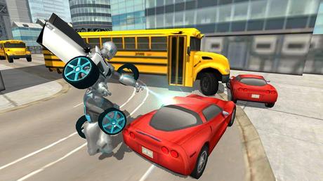 Flying Car Robot Flight Drive Simulator Game 2017 | Apkplaygame.com