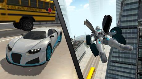 Flying Car Robot Flight Drive Simulator Game 2017 | Apkplaygame.com