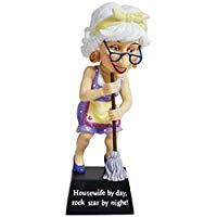 Image: WL Grandma Housewife By Day | Rock Star By Night | Bobble Figurine