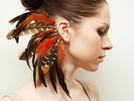 Wishlist! Love this fun feather ear cuff! So many colors to...