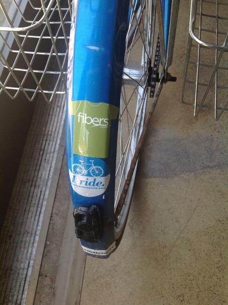 fibers.com sticker, bike