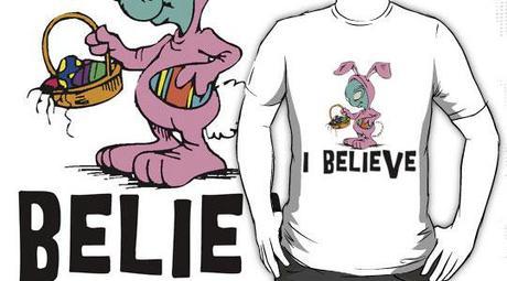 i believe, funny, Easter, alien, t-shirt