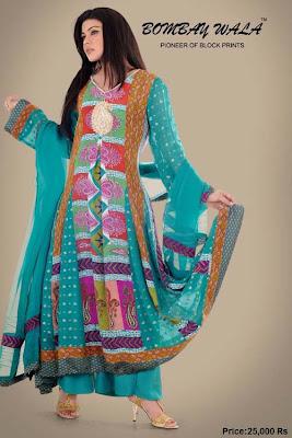 New Bombay Wala Pretline Party Wear Frocks Collection 2012