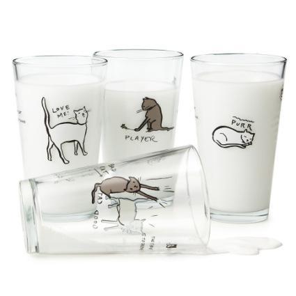 The Tao of Cat drinking glasses