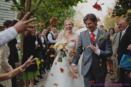 Autumnal-Themed Island Wedding in Michigan