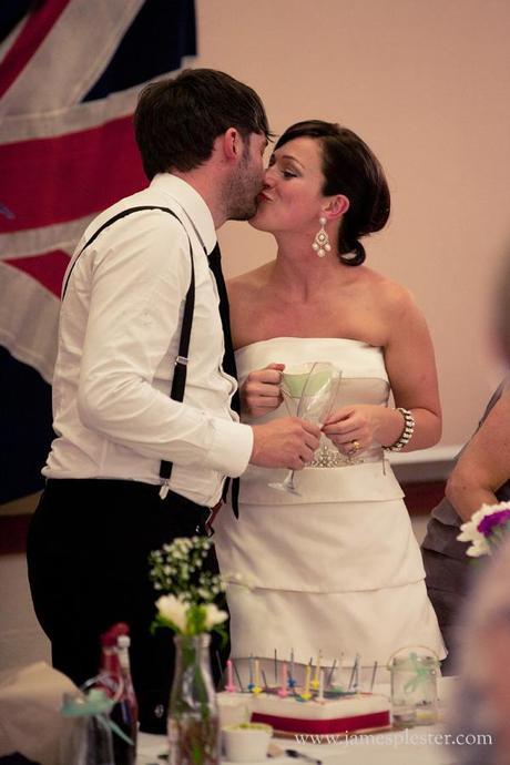 red white and blue on English Wedding blog