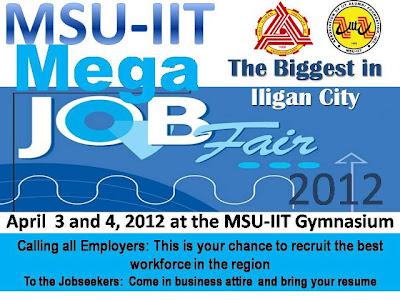 THE MSU-IIT MEGA JOB FAIR 2012