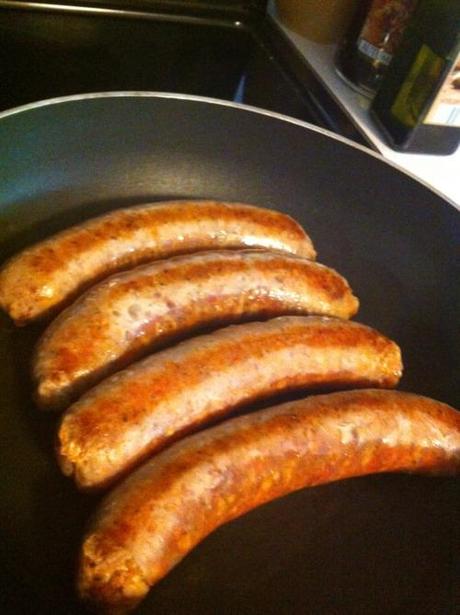 Quick dinner- Stewed Sausages