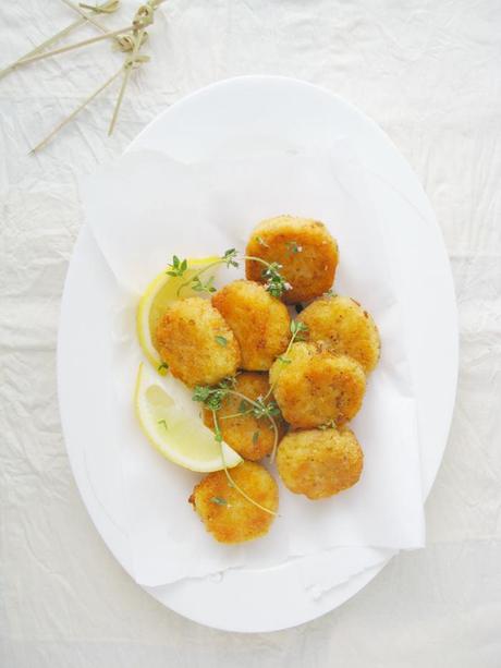 Memories of Thanskgiving Aromas-- A Pumpkin And Pumpkin Rice Croquettes with Tarragon Mayonnaise