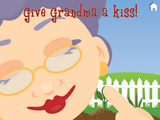 Give Grandma a kiss
