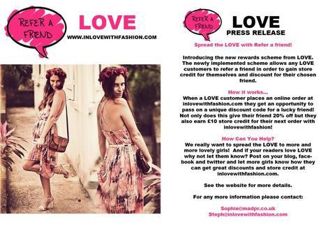 Referafriend InLoveWithFashion: Refer a Friend