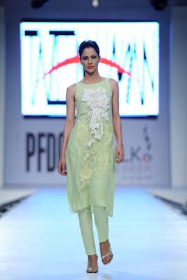 Tazeen Hassan at PFDC Sunsilk Fashion Week 2012 Day 1