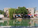 Looking over Lyabi Hauz pond