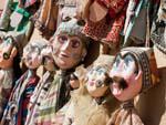 Hand made paper-mache puppets