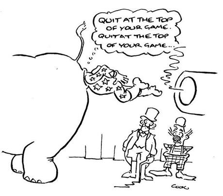 Getting out at the top