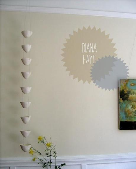 I've posted work by ceramic artist, Diana Fayt's before, ...