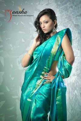 Traditional Saree Designs Complete Collection 2012 By Mansha
