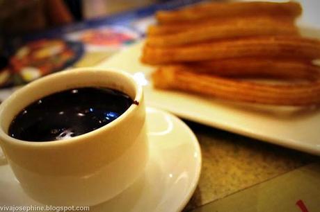 Churros con Chocolate at Dulcinea