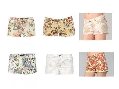 The pastel flower shorts