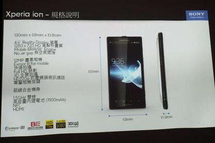 Sony Xperia Ion Officially Announced in Taiwan