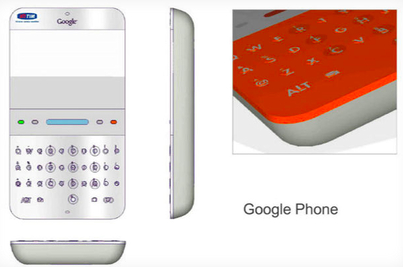 The design of the First Google Phone Revealed in Court