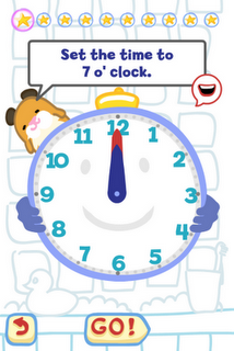 Tell the Time with Bubbimals iPad / iPhone App, What's the time?