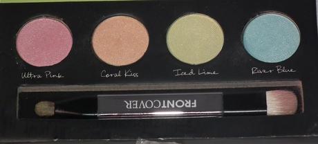 Product Reviews: Eye Shadow Palette: Front Cover: Front Cover Easy on the Eye Hot Eye Shadow Palette Swatches