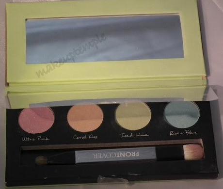 Product Reviews: Eye Shadow Palette: Front Cover: Front Cover Easy on the Eye Hot Eye Shadow Palette Swatches