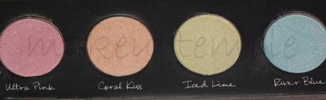 Product Reviews: Eye Shadow Palette: Front Cover: Front Cover Easy on the Eye Hot Eye Shadow Palette Swatches